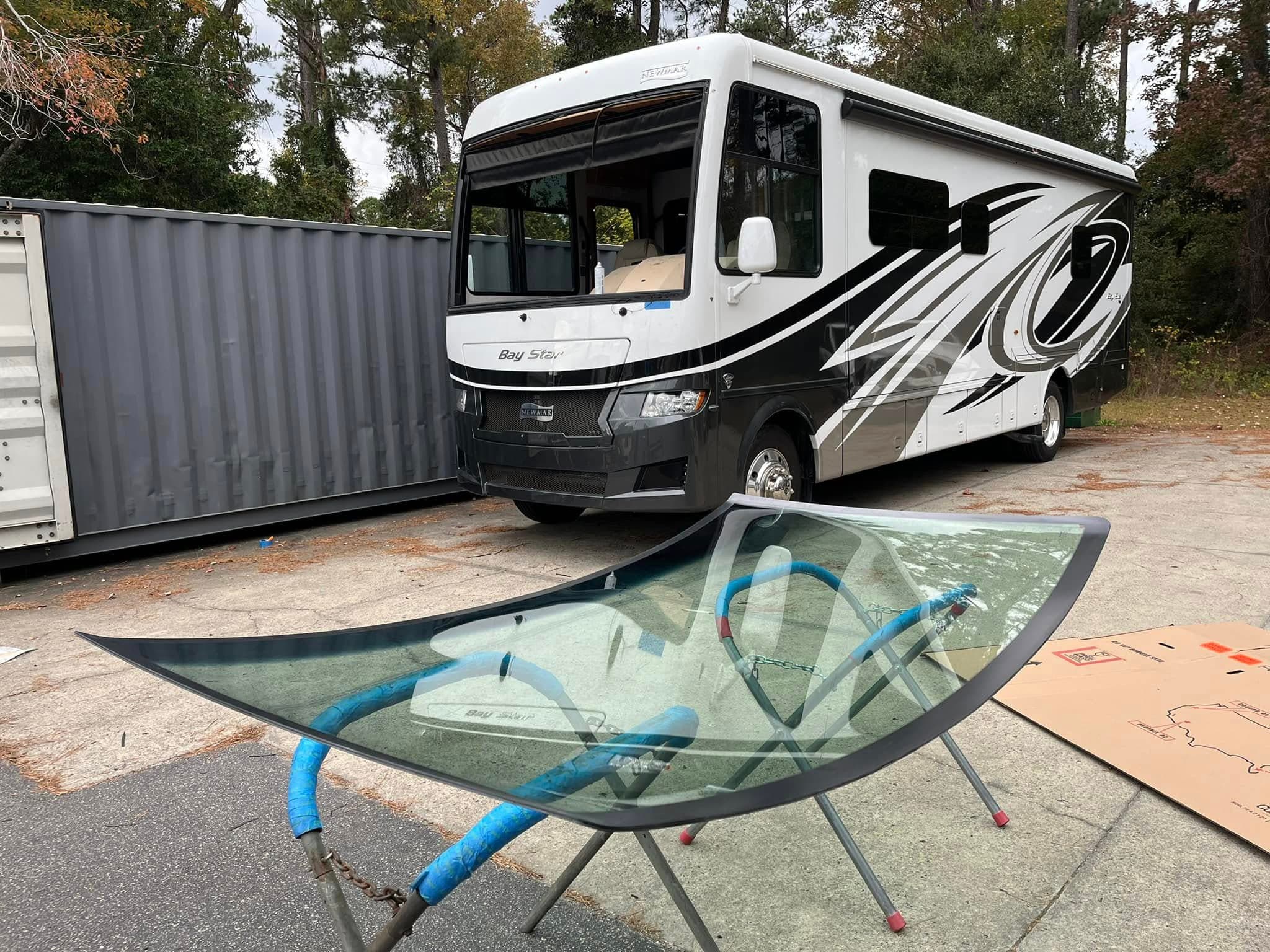 back glass — van — before